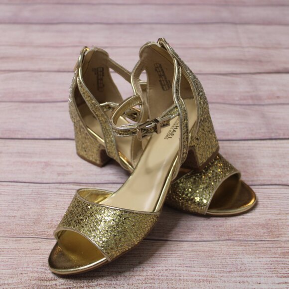 MICHAEL Michael Kors Other - Michael Michael Kors Gold Glitter Low Heels
